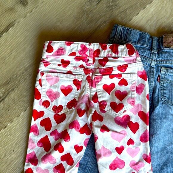 Levi’s 517 Stretch Flare, Heart Jeans Set Bundle Size 5 - Picture 6 of 8